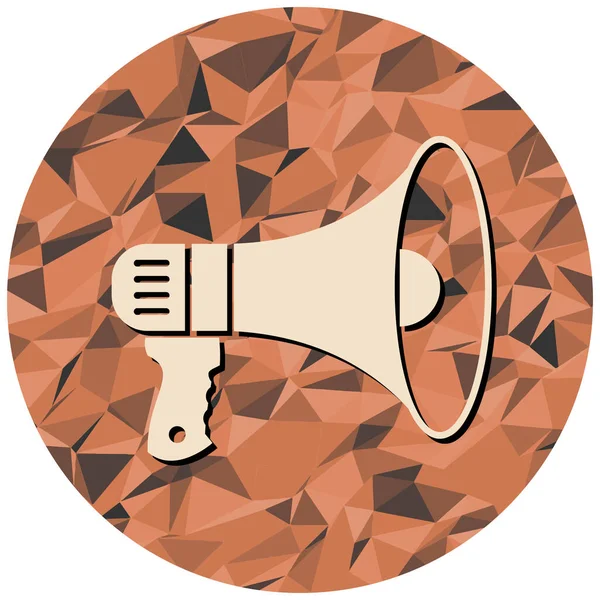 Megafon ikonu vektör illüstrasyonu