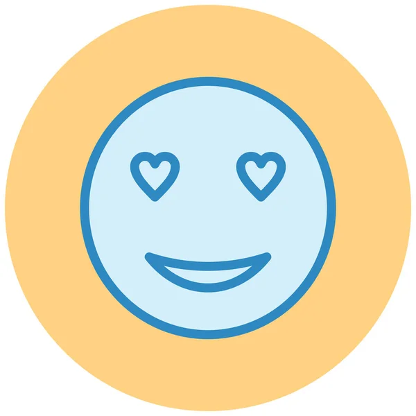 Emoji Web Simgesi Vektör Illüstrasyonu — Stok Vektör