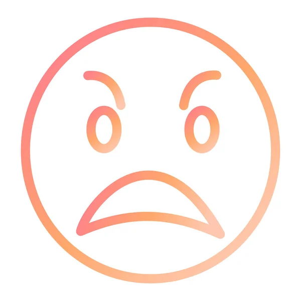 Angry modern icon vector illustration