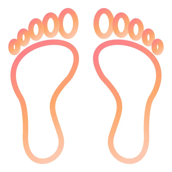 Footprint Modern Icon Vector Illustration — Stock Vector