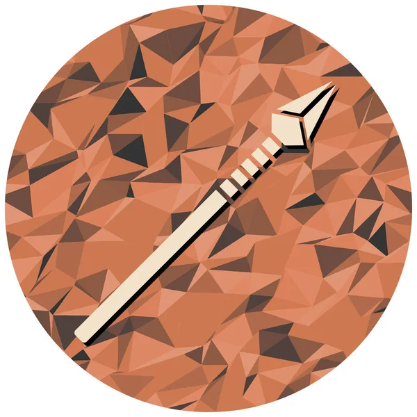 Spear Icon Vector Illustration Simple Design — Stock Vector