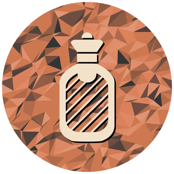 Bir şişe simgesinin vektör illüstrasyonu