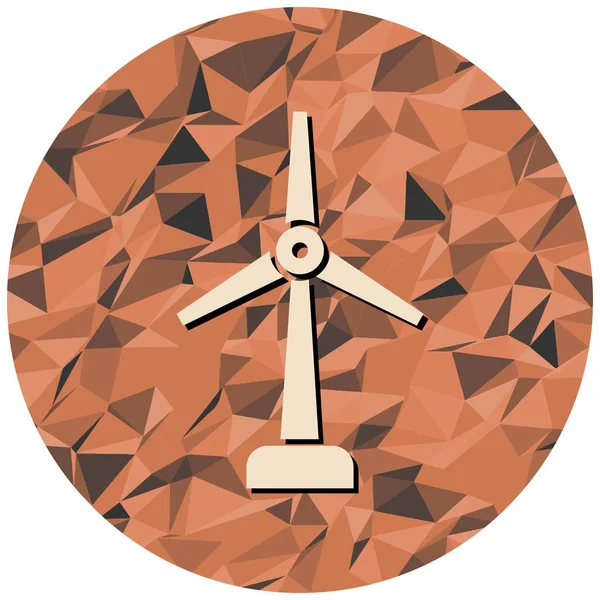 Rüzgar türbini ikonu. vektör illüstrasyonu