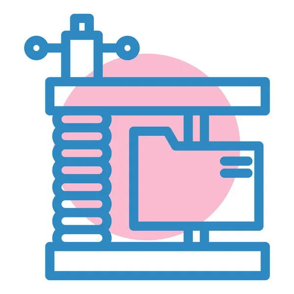 Printer Web Icoon Eenvoudige Illustratie — Stockvector