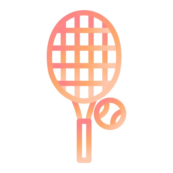 Tennisschläger Symbol Vektor Illustration Grafik Design — Stockvektor