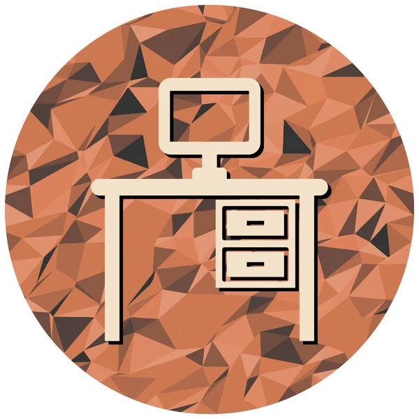 ofis tablo simgesi düz tasarım