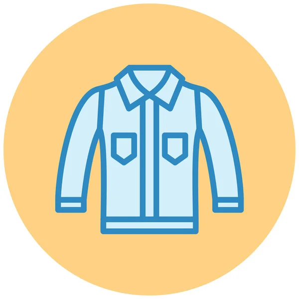 Chaqueta Icono Web Ilustración Simple — Vector de stock