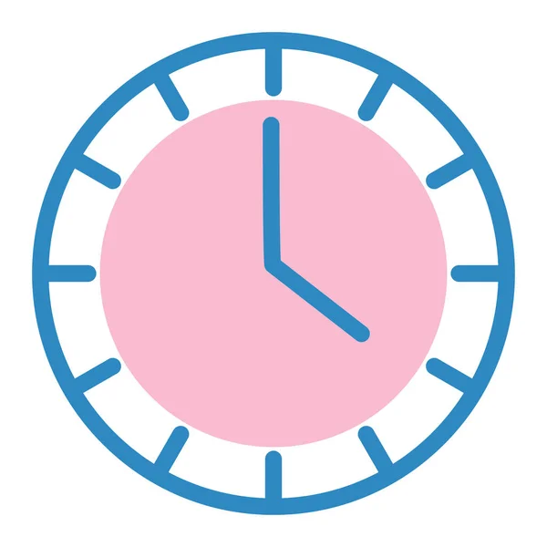 Horloge Icône Web Illustration Simple — Image vectorielle