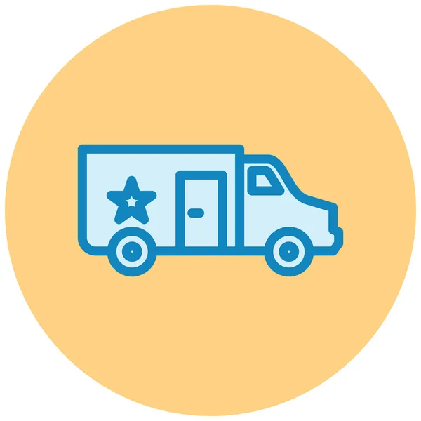 Truck Web Icon Simple Illustration — Stock Vector