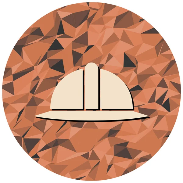 Kask simgesi vektör illüstrasyonu