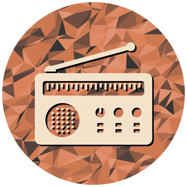 Radyo Simgesi Vektör Illüstrasyonu — Stok Vektör