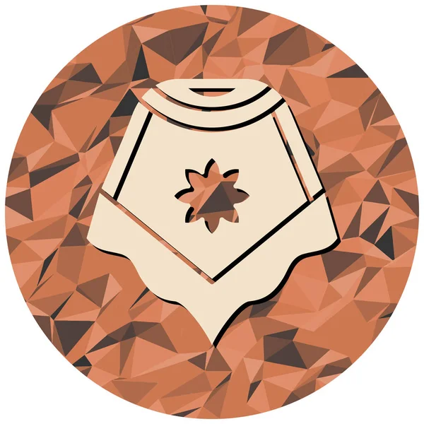 Bir dekoratif simgenin vektör çizimi