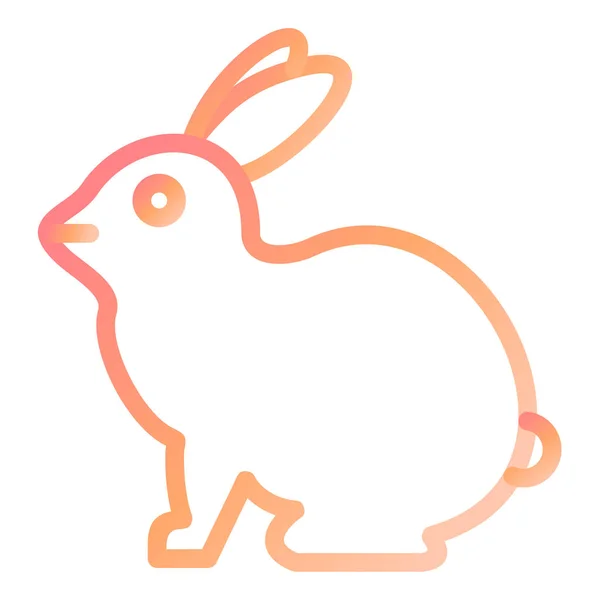 Bunny Icône Web Illustration Simple — Image vectorielle