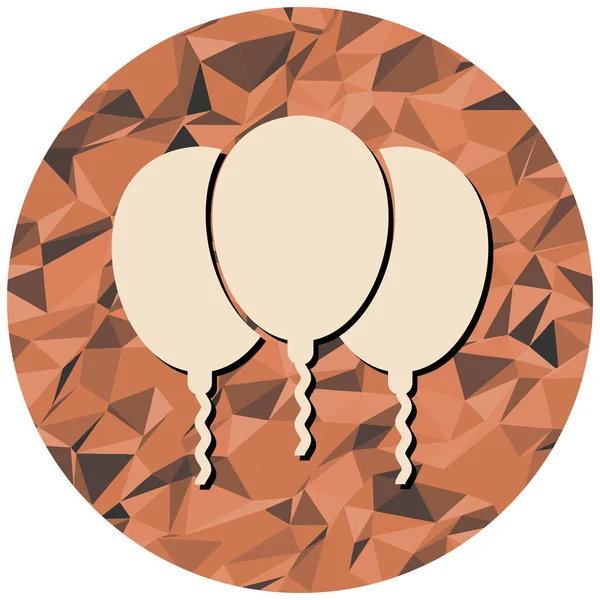 Balon ikonu. Düz çizim. 10 vektör dosyası.