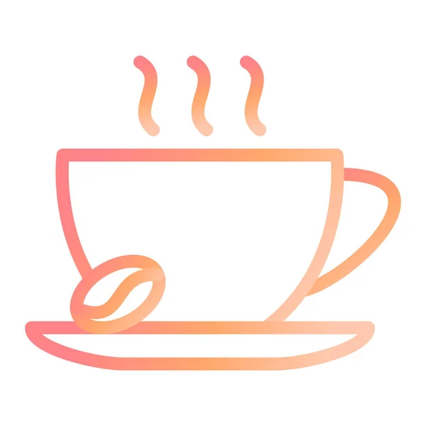 Café Icono Moderno Vector Ilustración — Vector de stock