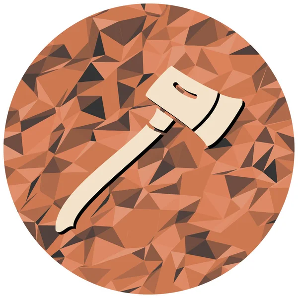 Bıçak ikonu. Web için balta vektör simgelerinin düz çizimi