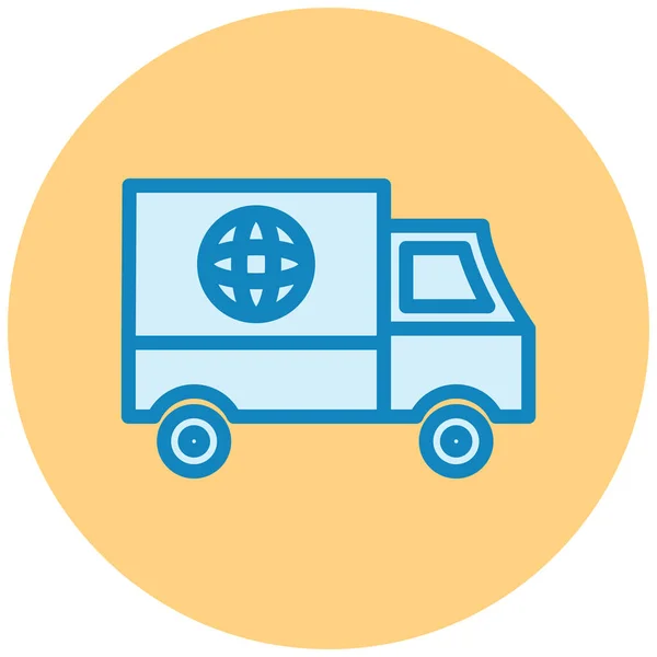 Truck Web Icon Simple Illustration — Stock Vector