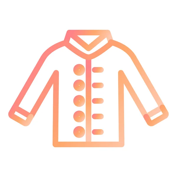 Jacket Modern Icon Vector Illustration —  Vetores de Stock