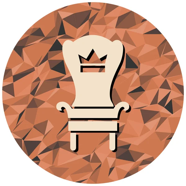 Bir sandalyenin vektör illüstrasyonu