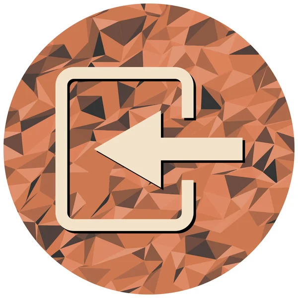 Modern b 'nin vektör illüstrasyonunda okun eksik simgesi