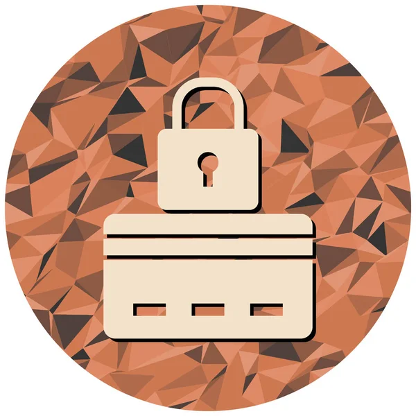 Kilit. Web simgesi basit tasarım