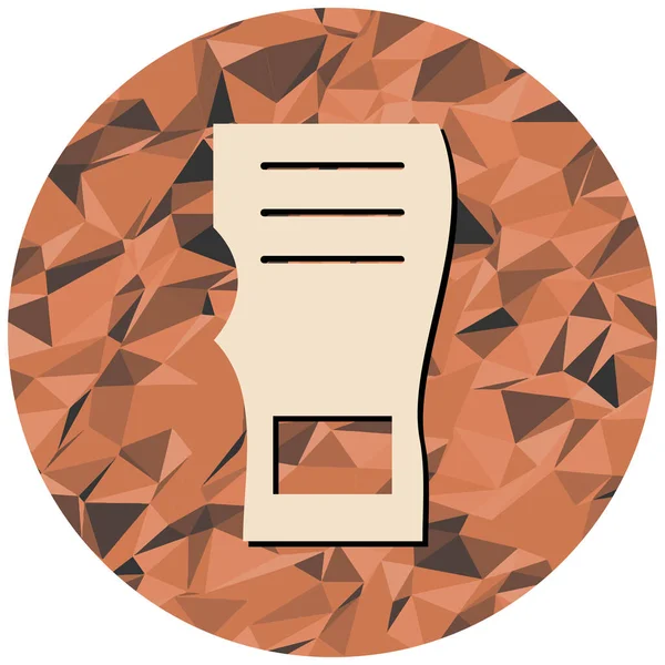 Kağıt kesiği zarf simgesi. Web için t harfi vektör simgelerinin düz çizimi