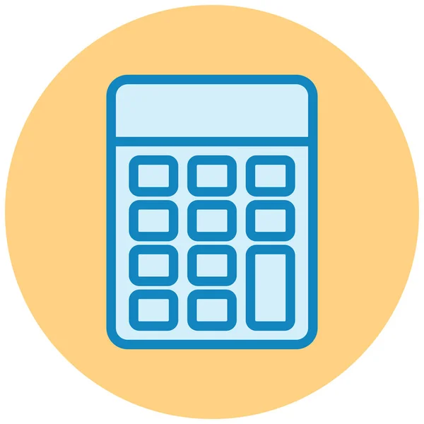 Calculadora Ícone Web Ilustração Simples — Vetor de Stock