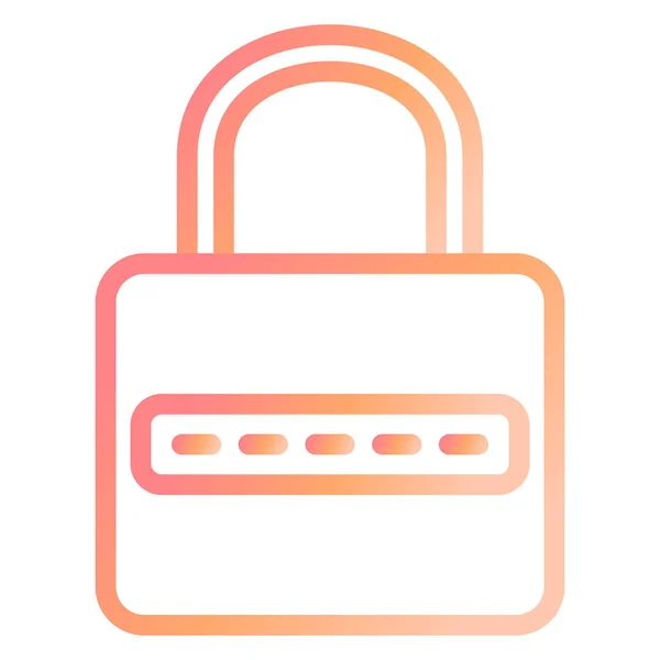 Passwort Moderne Icon Vektor Illustration — Stockvektor