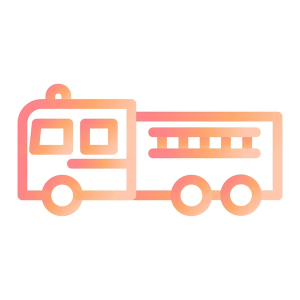 Fire Truck Icon Vector Illustration — Stock Vector