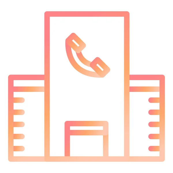 Call Center Office Moderne Icon Vektor Illustration — Stockvektor
