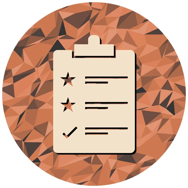 Kontrol listesi simgesi, vektör illüstrasyonu