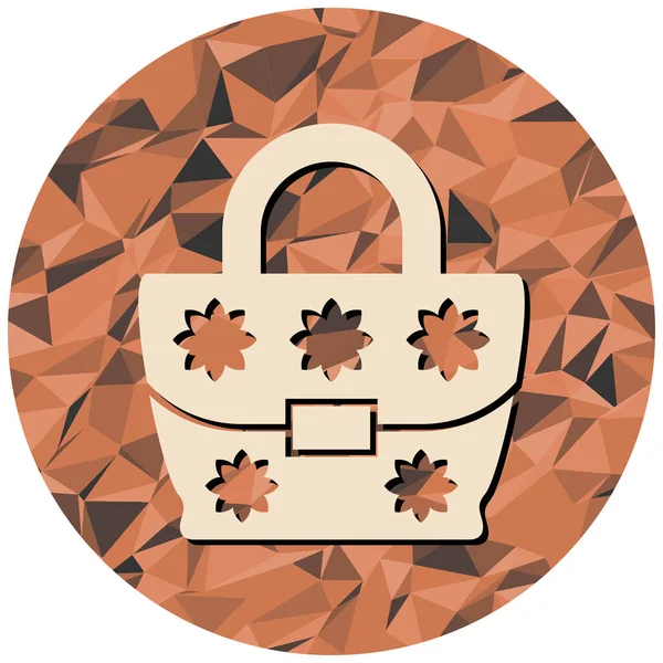 Çanta. Web simgesi vektör illüstrasyonu