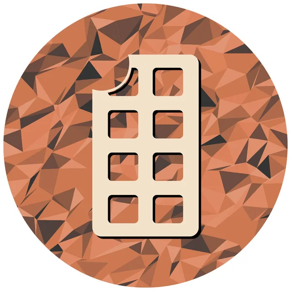 Çikolata simgesinin vektör illüstrasyonu