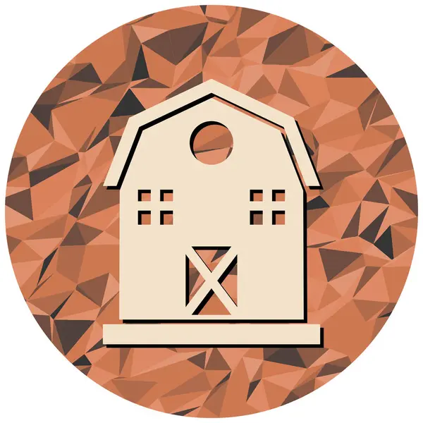 Bir ev simgesinin vektör illüstrasyonu