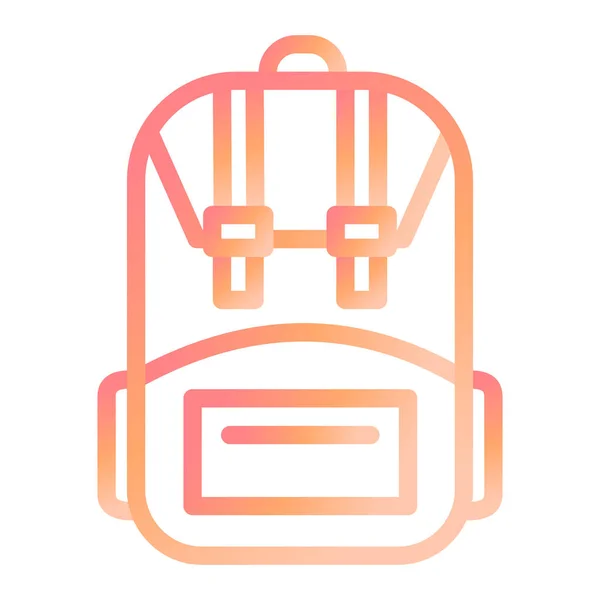 Bagpack Icône Web Illustration Simple — Image vectorielle