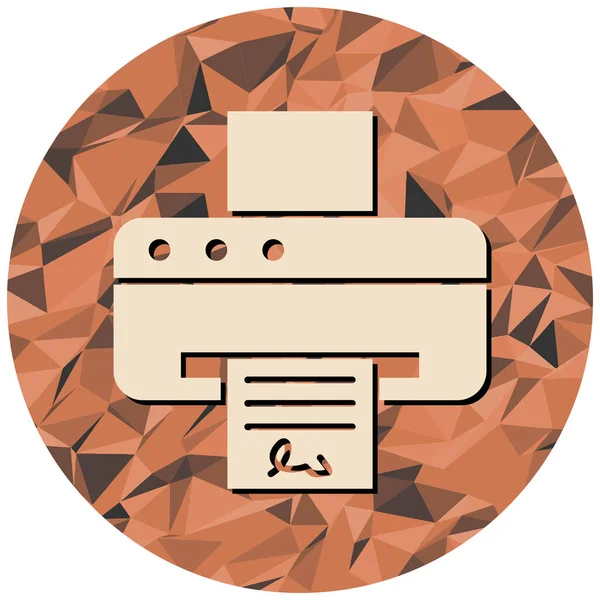 Yazıcı. Web simgesi basit tasarım