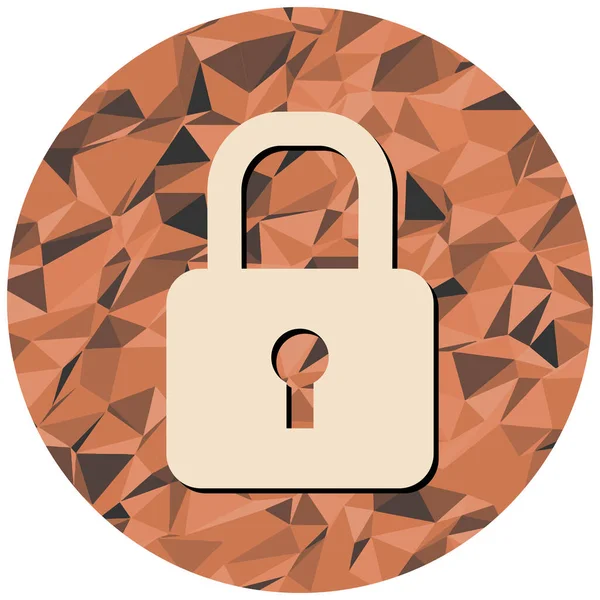 asma kilit ikon vektör çizimi