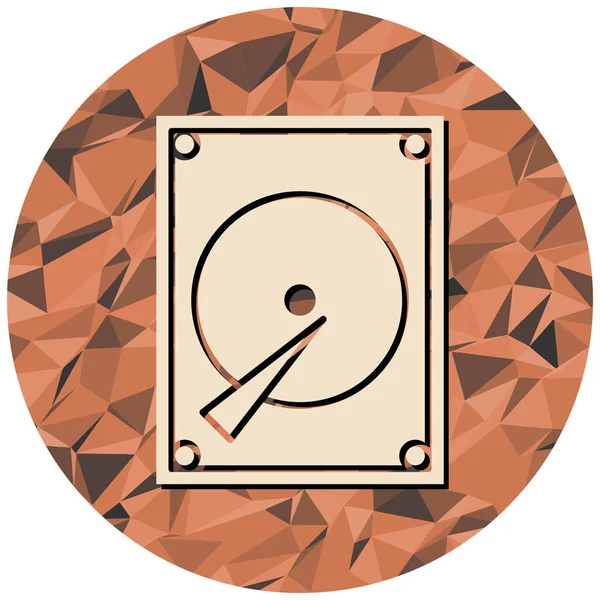 Tek bir simgenin vektör illüstrasyonu