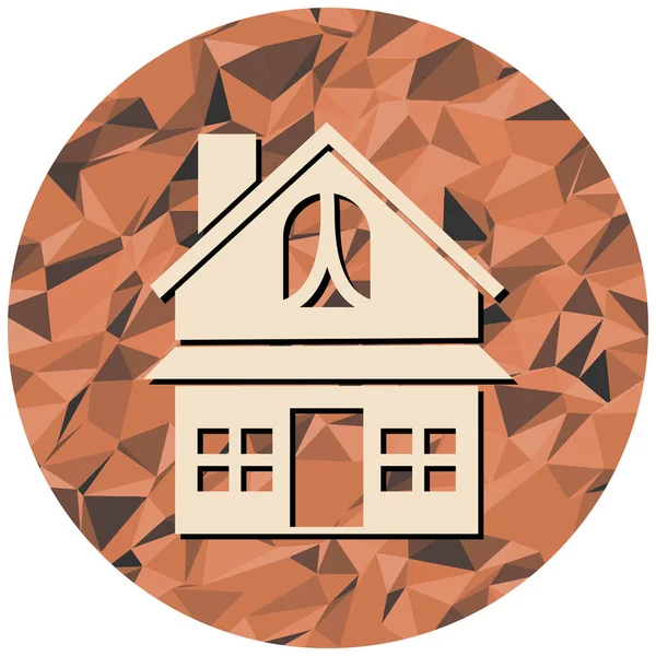 Bir ev simgesinin vektör illüstrasyon tasarımı