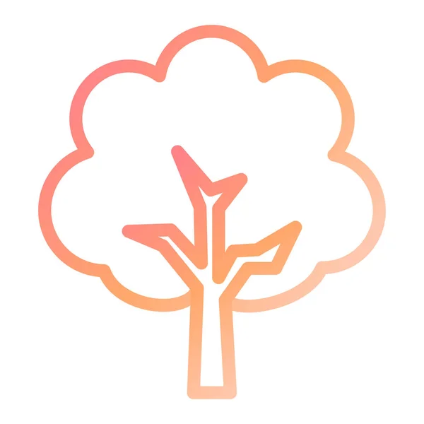 Arbre Icône Web Illustration Simple — Image vectorielle