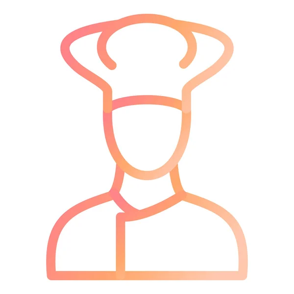 Chef Modern Icon Vector Illustration — Vettoriale Stock