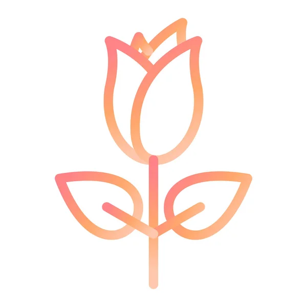 Цветок Розы Иконка Сайта — стоковый вектор