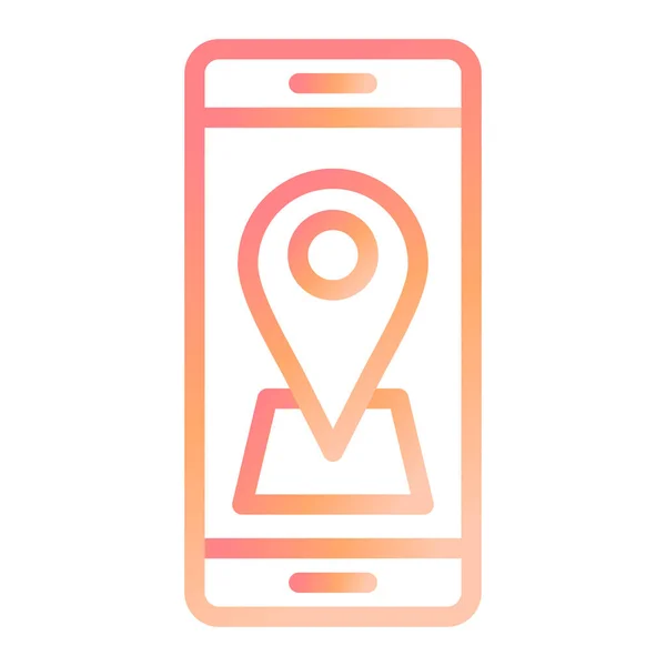 Gps Ícone Web Ilustração Simples — Vetor de Stock