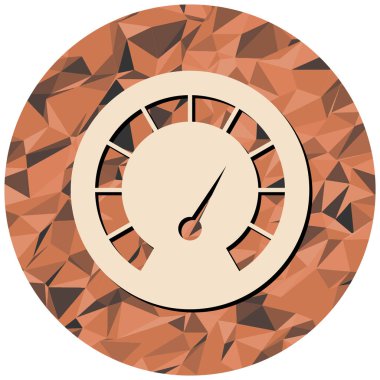 Hız göstergesi simgesi, vektör gösterimi basit tasarım