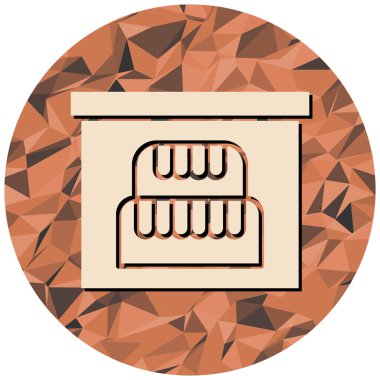 Basit vektör illüstrasyonu, web simgesi 