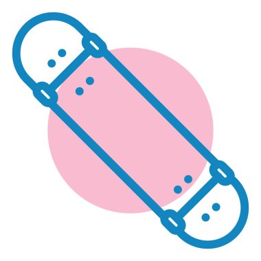 Kaykay simgesinin vektör illüstrasyonu