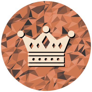 Taç ikonu. vektör illüstrasyonu