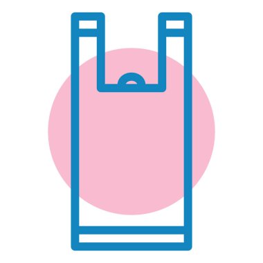 Çanta. Web simgesi basit illüstrasyon