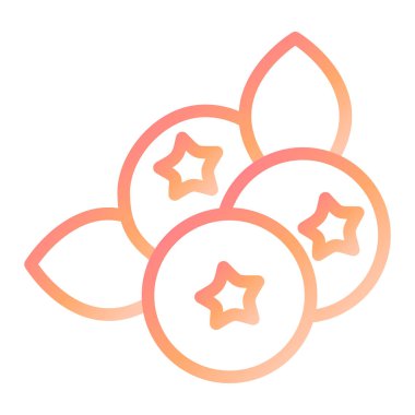 Yabanmersini. Web simgesi basit illüstrasyon 