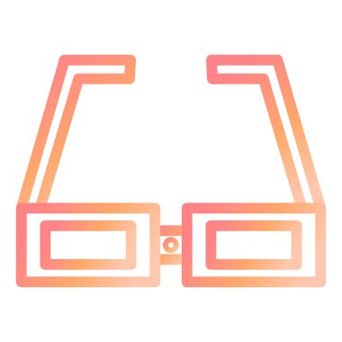 Kamera Gözlükleri Modern ikon vektör illüstrasyonuName 